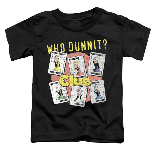 CLUE : WHO DUNNIT S\S TODDLER TEE Black SM (2T)