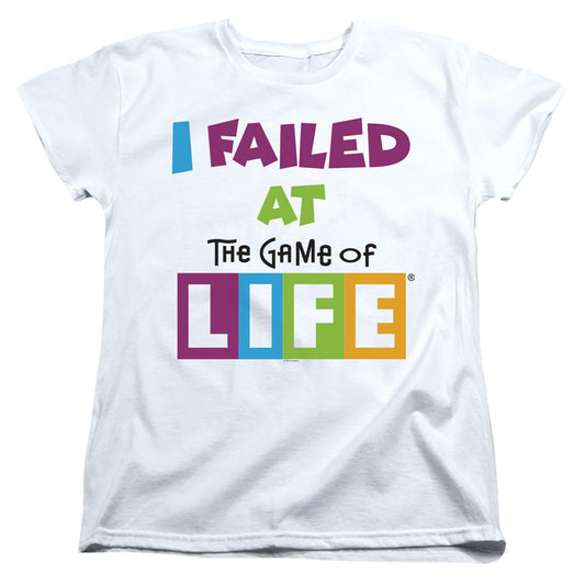 THE GAME OF LIFE : THE GAME WOMENS SHORT SLEEVE White 2X