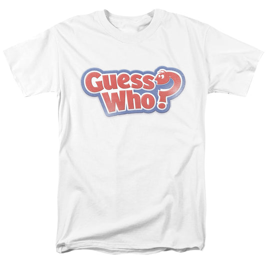 GUESS WHO : GUESS WHO DISTRESSED LOGO S\S ADULT 18\1 White 2X