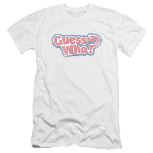 GUESS WHO : GUESS WHO DISTRESSED LOGO PREMIUM CANVAS ADULT SLIM FIT 30\1 White MD