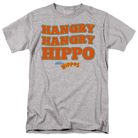 HUNGRY HUNGRY HIPPOS : HANGRY S\S ADULT 18\1 Athletic Heather 2X