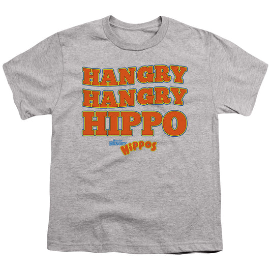 HUNGRY HUNGRY HIPPOS : HANGRY S\S YOUTH 18\1 Athletic Heather LG