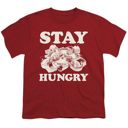 HUNGRY HUNGRY HIPPOS : STAY HUNGRY S\S YOUTH 18\1 Cardinal LG