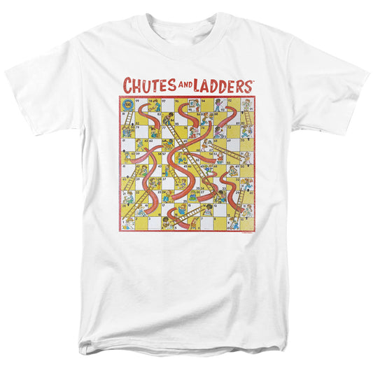CHUTES AND LADDERS : 79 GAME BOARD S\S ADULT 18\1 White XL