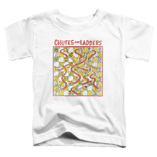CHUTES AND LADDERS : 79 GAME BOARD S\S TODDLER TEE White SM (2T)