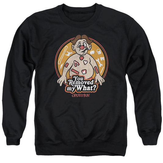 OPERATION : YOU REMOVED MY WHAT ADULT CREW SWEAT Black LG