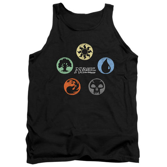 MAGIC THE GATHERING : 5 COLORS ADULT TANK Black MD