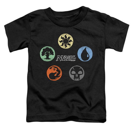 MAGIC THE GATHERING : 5 COLORS S\S TODDLER TEE Black LG (4T)