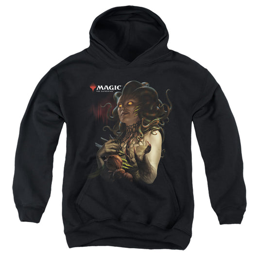 MAGIC THE GATHERING : VRASKA QUEEN OF GOLGARI YOUTH PULL OVER HOODIE Black SM