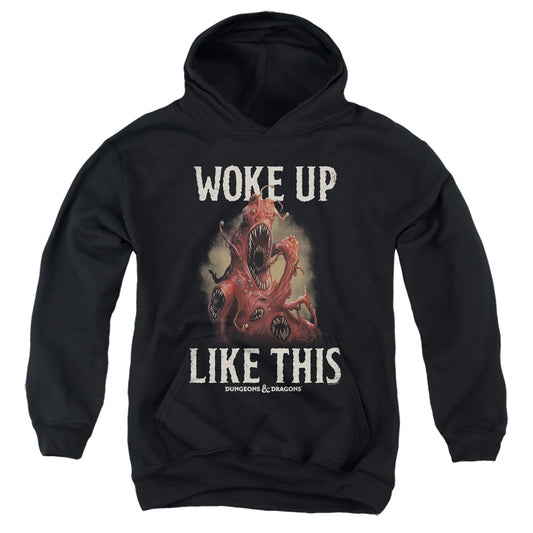 DUNGEONS AND DRAGONS : WOKE LIKE THIS YOUTH PULL OVER HOODIE Black LG