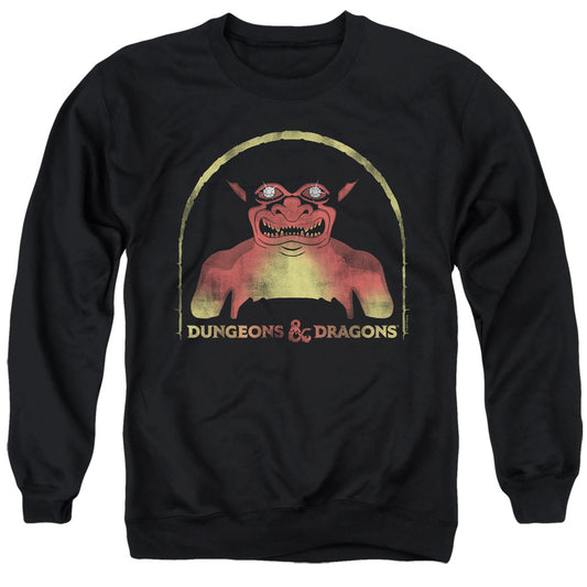 DUNGEONS AND DRAGONS : OLD SCHOOL ADULT CREW SWEAT Black 2X