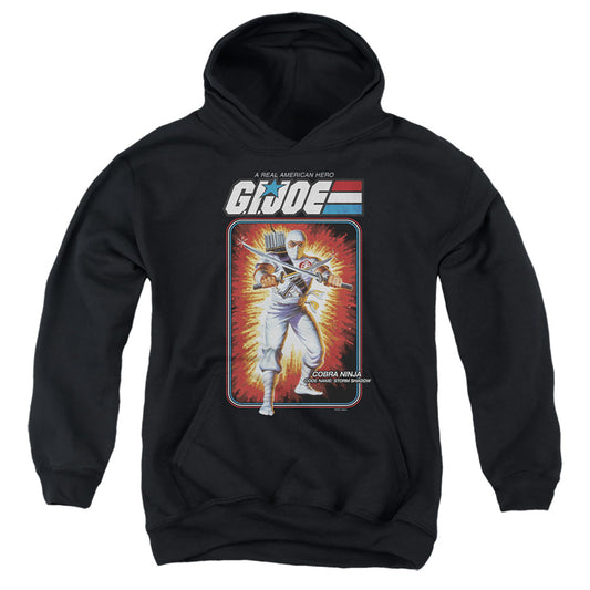G.I. JOE : STORM SHADOW CARD YOUTH PULL OVER HOODIE Black MD