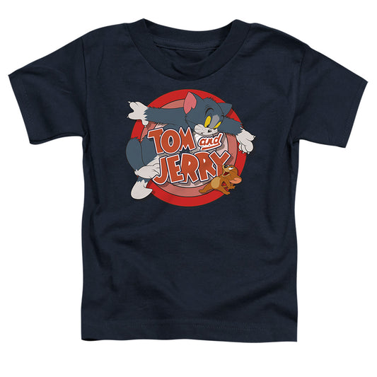 TOM AND JERRY : CAT AND MOUSE S\S TODDLER TEE Navy LG (4T)