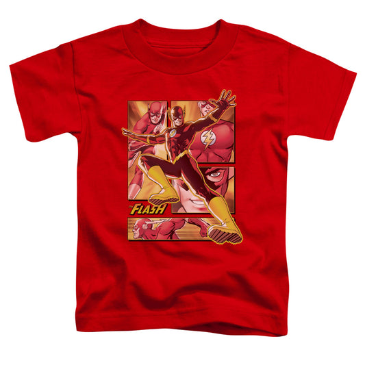 JUSTICE LEAGUE OF AMERICA : FLASH TODDLER SHORT SLEEVE RED XL (5T)