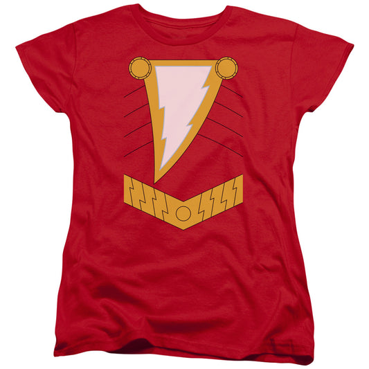 JUSTICE LEAGUE OF AMERICA : SHAZAM WOMENS SHORT SLEEVE Red 2X