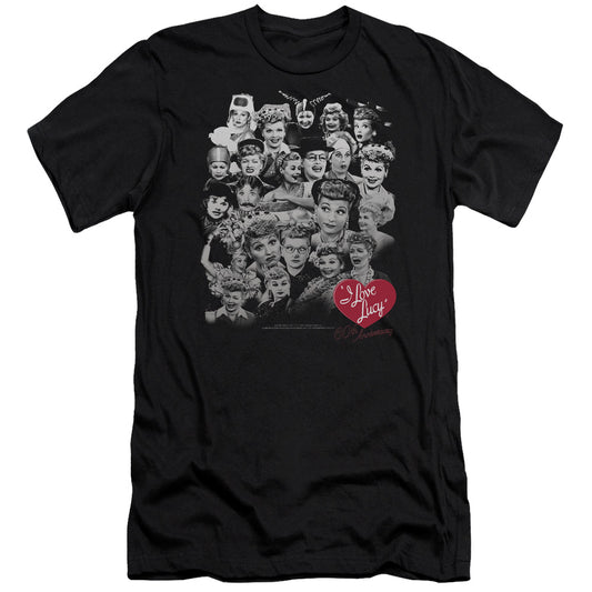 I LOVE LUCY : 60 YEARS OF FUN PREMIUM CANVAS ADULT SLIM FIT 30\1 BLACK 2X