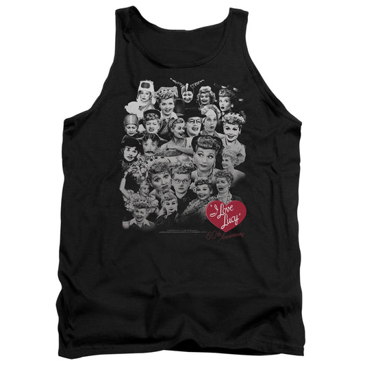 I LOVE LUCY : 60 YEARS OF FUN ADULT TANK BLACK MD