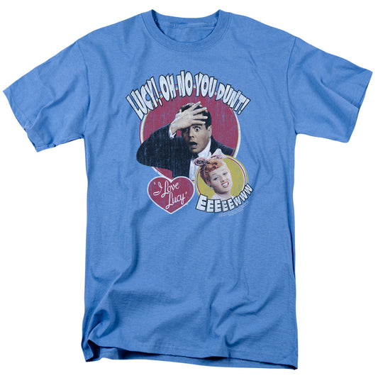 I LOVE LUCY : YELLING IN SPANISH S\S ADULT 18\1 CAROLINA BLUE XL