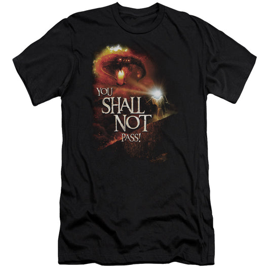 LORD OF THE RINGS : YOU SHALL NOT PASS PREMIUM CANVAS ADULT SLIM FIT 30\1 BLACK 2X