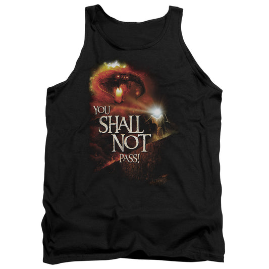 LORD OF THE RINGS : YOU SHALL NOT PASS ADULT TANK BLACK XL