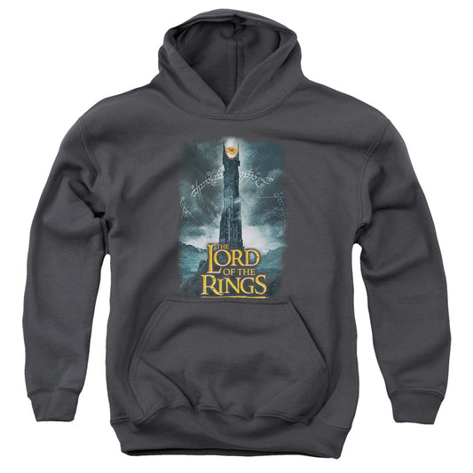 LORD OF THE RINGS : ALWAYS WATCHING YOUTH PULL OVER HOODIE CHARCOAL LG