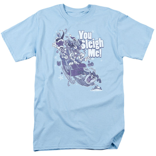 LOONEY TUNES : YOU SLEIGH ME S\S ADULT 18\1 Light Blue XL