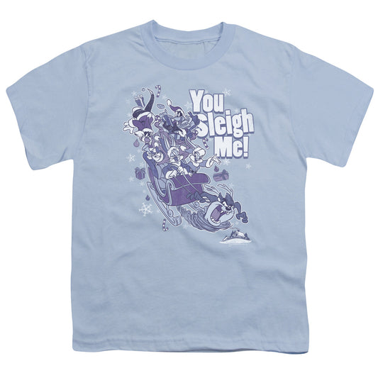 LOONEY TUNES : YOU SLEIGH ME S\S YOUTH 18\1 Light Blue LG