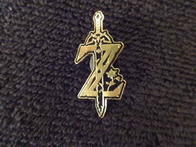 Legend Of Zelda Z Sword Logo Pin