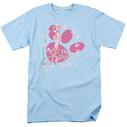 PINK PANTHER : WALK ALL OVER S\S ADULT 18\1 LIGHT BLUE XL