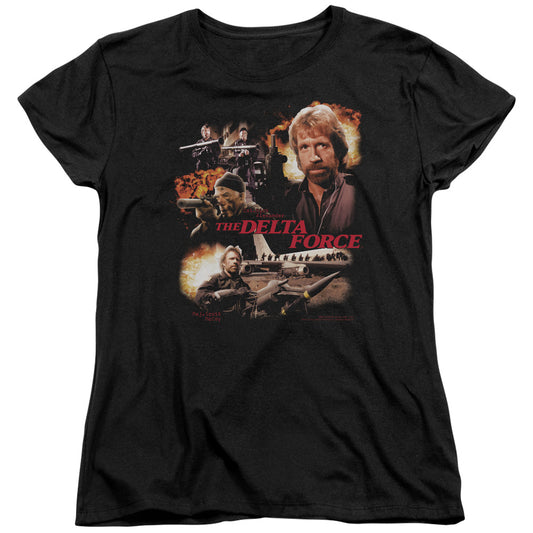 DELTA FORCE : ACTION PACK S\S WOMENS TEE BLACK LG