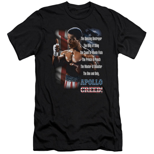 ROCKY II : THE ONE AND ONLY PREMIUM CANVAS ADULT SLIM FIT 30\1 BLACK 2X