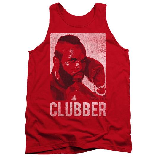 ROCKY III : CLUBBER LANG ADULT TANK RED SM