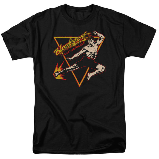 BLOODSPORT : ACTION PACKED S\S ADULT 18\1 Black 3X