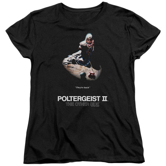POLTERGEIST II : POSTER S\S WOMENS TEE Black MD
