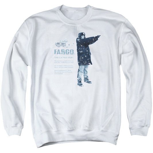 FARGO : THIS IS A TRUE STORY ADULT CREW SWEAT White LG