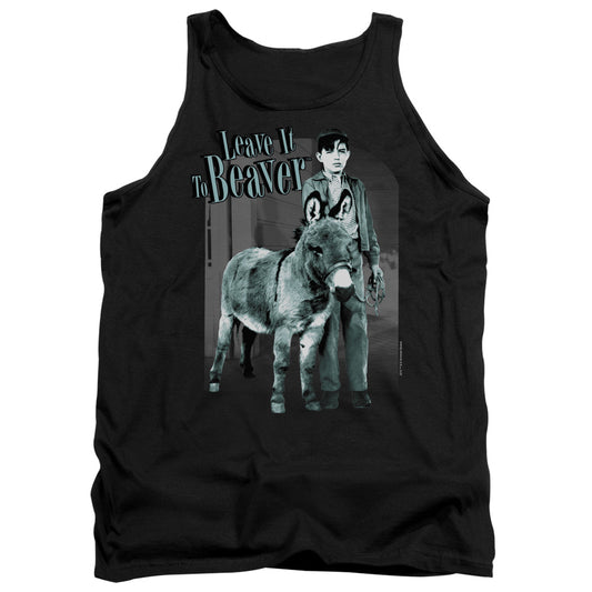 LEAVE IT TO BEAVER : UP TO SOMETHING ADULT TANK BLACK XL