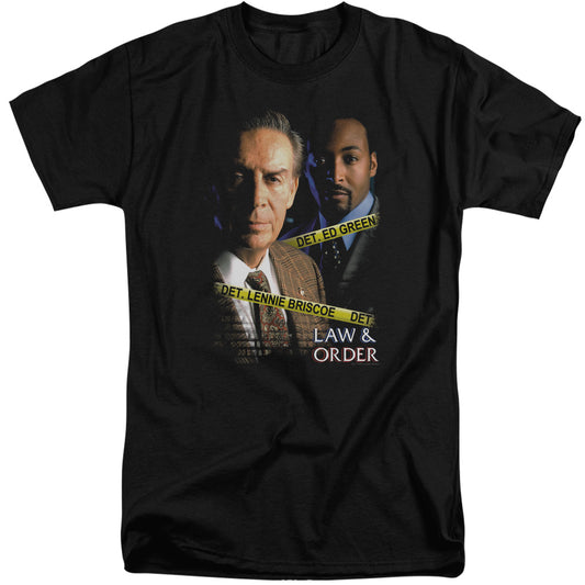 LAW AND ORDER : BRISCOE AND GREEN S\S ADULT TALL BLACK XL