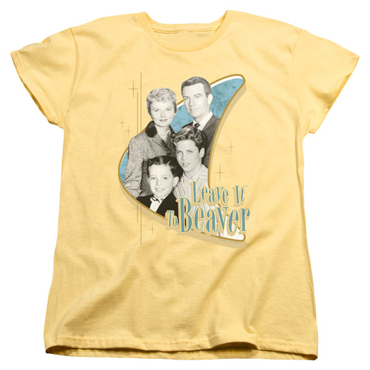 LEAVE IT TO BEAVER : WHOLESOME FAMILY S\S WOMENS TEE BANANA LG
