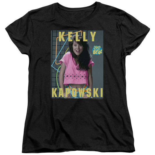 SAVED BY THE BELL : KELLY KAPOWSKI S\S WOMENS TEE Black 2X