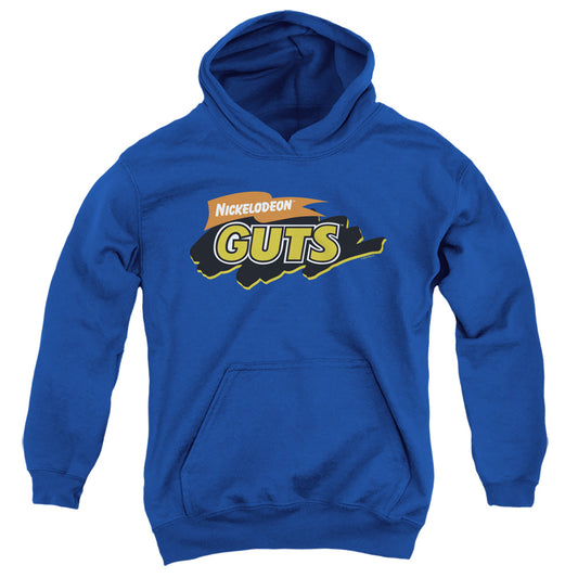 NICKELODEON GUTS : GUTS LOGO YOUTH PULL OVER HOODIE Royal Blue LG