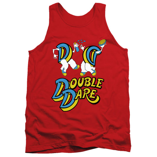 DOUBLE DARE : VINTAGE DOUBLE DARE LOGO ADULT TANK Red 2X