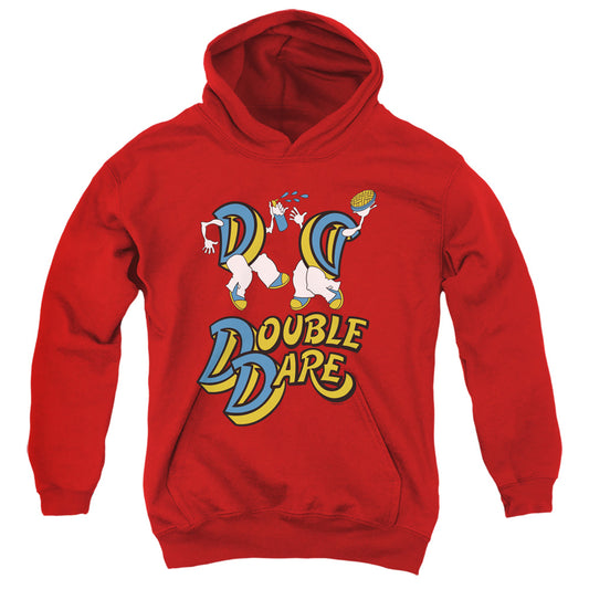 DOUBLE DARE : VINTAGE DOUBLE DARE LOGO YOUTH PULL OVER HOODIE Red LG