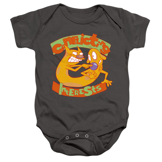 CATDOG : CONFLICTING INTERESTS INFANT SNAPSUIT Charcoal LG (18 Mo)