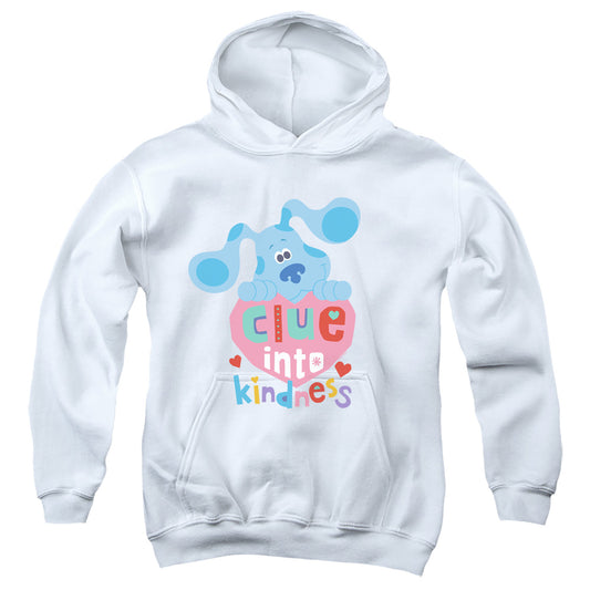 BLUE'S CLUES AND YOU : CLUE INTO KINDNESS YOUTH PULL OVER HOODIE White MD