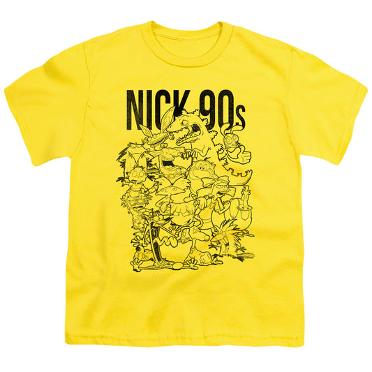 NICKELODEON 90'S : NICK 90'S S\S YOUTH 18\1 Yellow XL