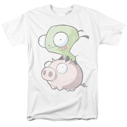 INVADER ZIM : GIR AND PIG S\S ADULT 18\1 White 2X