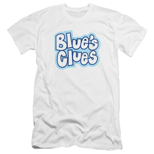 BLUE'S CLUES : BLUE'S CLUES VINTAGE LOGO  PREMIUM CANVAS ADULT SLIM FIT 30\1 White LG