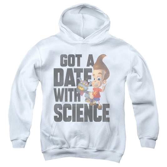 JIMMY NEUTRON : JIMMY NEUTRON SCIENCE YOUTH PULL OVER HOODIE White LG