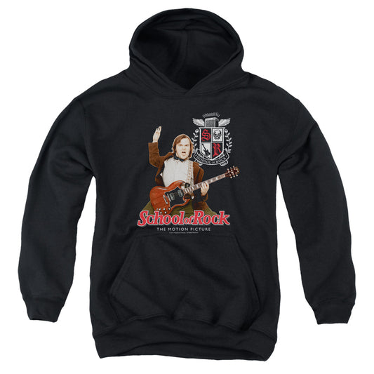 SCHOOL OF ROCK : THE TEACHER IS IN YOUTH PULL OVER HOODIE BLACK LG
