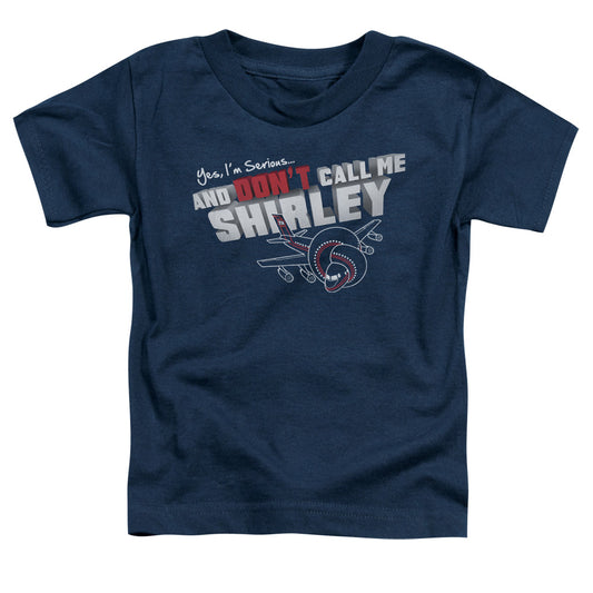 AIRPLANE : DON'T CALL ME SHIRLEY S\S TODDLER TEE NAVY LG (4T)
